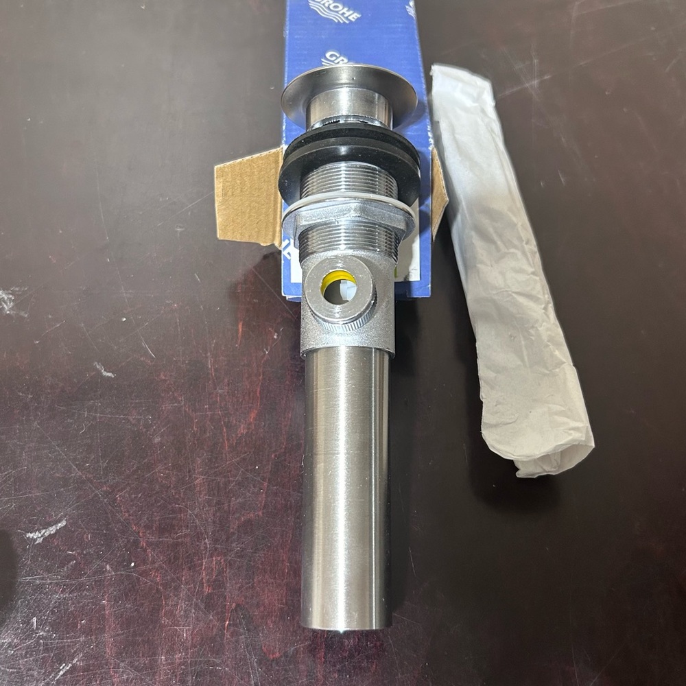 Grohe Brushed Nickel Pop Up Drain Assembly New Open Box